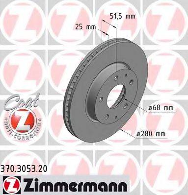 ZIMMERMANN 370305320 гальмівний диск