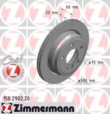 ZIMMERMANN 150290220 гальмівний диск