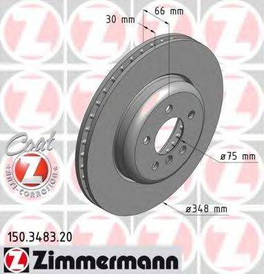 ZIMMERMANN 150348320 гальмівний диск