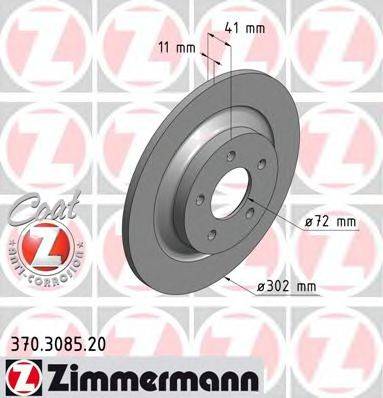 ZIMMERMANN 370308520 гальмівний диск