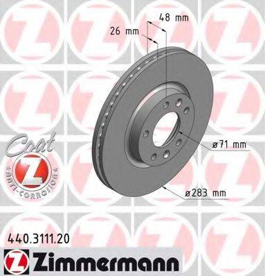 ZIMMERMANN 440311120 гальмівний диск