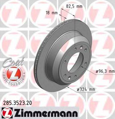 ZIMMERMANN 285352320 гальмівний диск