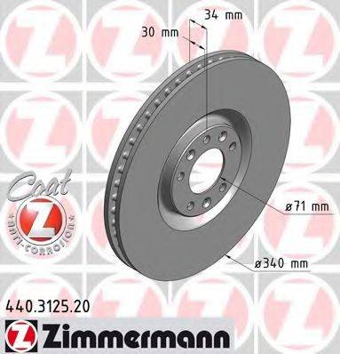 ZIMMERMANN 440312520 гальмівний диск