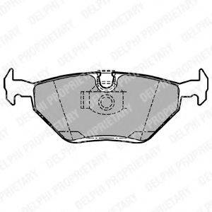 DELPHI LP1107 Комплект гальмівних колодок, дискове гальмо