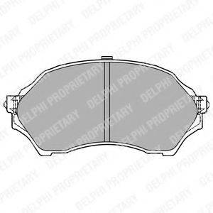 DELPHI LP1440 Комплект гальмівних колодок, дискове гальмо