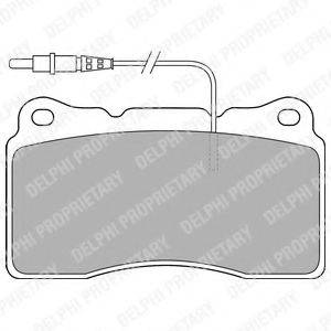 DELPHI LP1516 Комплект гальмівних колодок, дискове гальмо