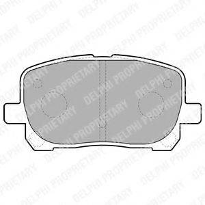 DELPHI LP1711 Комплект гальмівних колодок, дискове гальмо