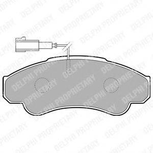 DELPHI LP1751 Комплект гальмівних колодок, дискове гальмо