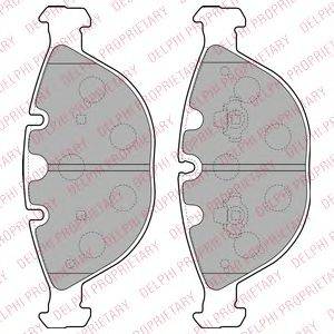 DELPHI LP1798 Комплект гальмівних колодок, дискове гальмо