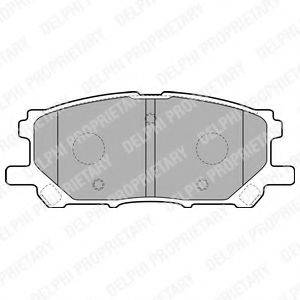 DELPHI LP1823 Комплект гальмівних колодок, дискове гальмо