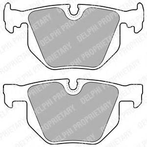 DELPHI LP1834 Комплект гальмівних колодок, дискове гальмо