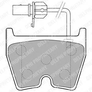 DELPHI LP1856 Комплект гальмівних колодок, дискове гальмо