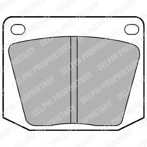 DELPHI LP32 Комплект гальмівних колодок, дискове гальмо