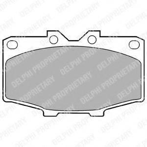 DELPHI LP448 Комплект гальмівних колодок, дискове гальмо