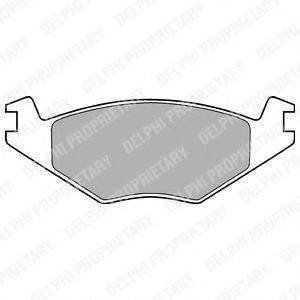 DELPHI LP505 Комплект гальмівних колодок, дискове гальмо