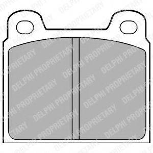 DELPHI LP61 Комплект гальмівних колодок, дискове гальмо