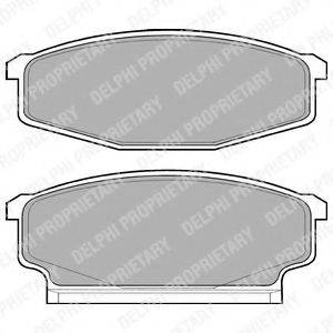 DELPHI LP610 Комплект гальмівних колодок, дискове гальмо