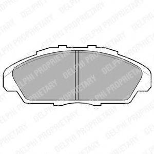 DELPHI LP733 Комплект гальмівних колодок, дискове гальмо