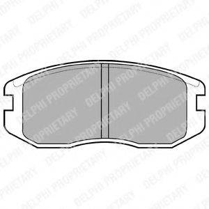 DELPHI LP736 Комплект гальмівних колодок, дискове гальмо