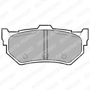 DELPHI LP768 Комплект гальмівних колодок, дискове гальмо