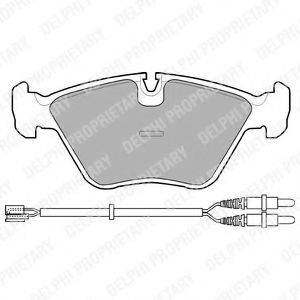 DELPHI LP906 Комплект гальмівних колодок, дискове гальмо
