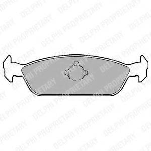 DELPHI LP953 Комплект гальмівних колодок, дискове гальмо