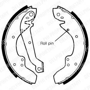 DELPHI LS1245 Комплект гальмівних колодок
