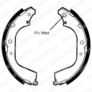 DELPHI LS1408 Комплект гальмівних колодок