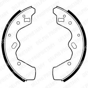 DELPHI LS1878 Комплект гальмівних колодок