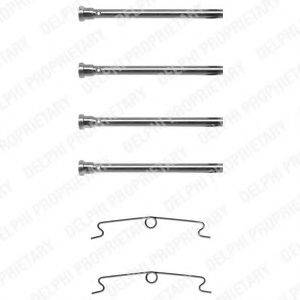 DELPHI LX0085 Комплектуючі, колодки дискового гальма