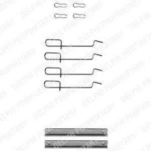 DELPHI LX0113 Комплектуючі, колодки дискового гальма