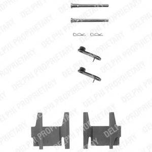 DELPHI LX0151 Комплектуючі, колодки дискового гальма