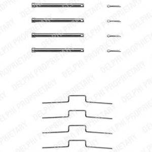DELPHI LX0165 Комплектуючі, колодки дискового гальма