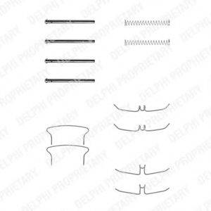 DELPHI LX0277 Комплектуючі, колодки дискового гальма