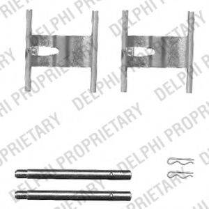 DELPHI LX0450 Комплектуючі, колодки дискового гальма