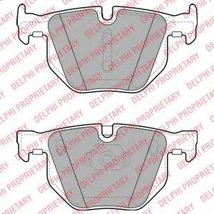 DELPHI LP2068 Комплект гальмівних колодок, дискове гальмо