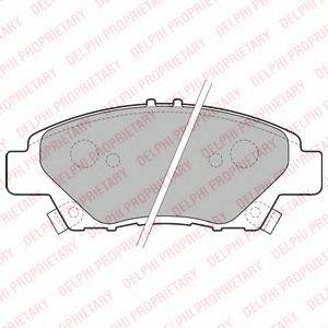 DELPHI LP2194 Комплект гальмівних колодок, дискове гальмо