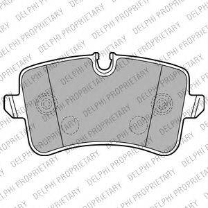 DELPHI LP2226 Комплект гальмівних колодок, дискове гальмо