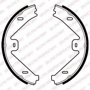 DELPHI LS2036 Комплект гальмівних колодок, стоянкова гальмівна система