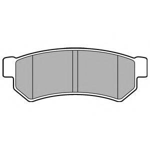 DELPHI LP2502 Комплект гальмівних колодок, дискове гальмо