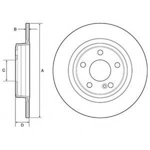 DELPHI BG4558C гальмівний диск