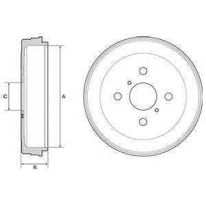 DELPHI BF530 Гальмівний барабан