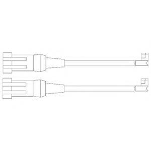 DELPHI LZ0202 Контрольний контакт, контроль шару гальмівних колодок