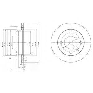 DELPHI BG2118 гальмівний диск