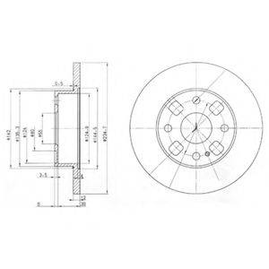 DELPHI BG2778 гальмівний диск