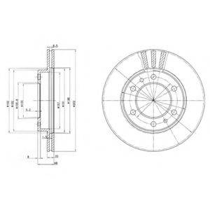 DELPHI BG2591 гальмівний диск