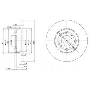 DELPHI BG2616 гальмівний диск