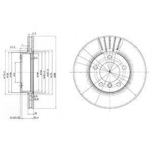 DELPHI BG2623 гальмівний диск