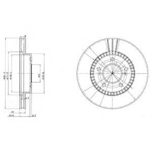 DELPHI BG3061 гальмівний диск