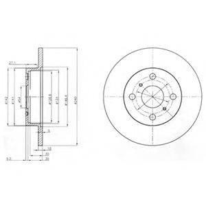 DELPHI BG3270 гальмівний диск